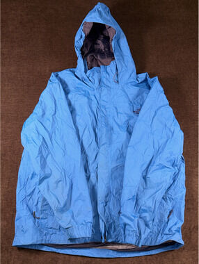 The North Face Blue Nylon Hooded Jacket Men's XLarge